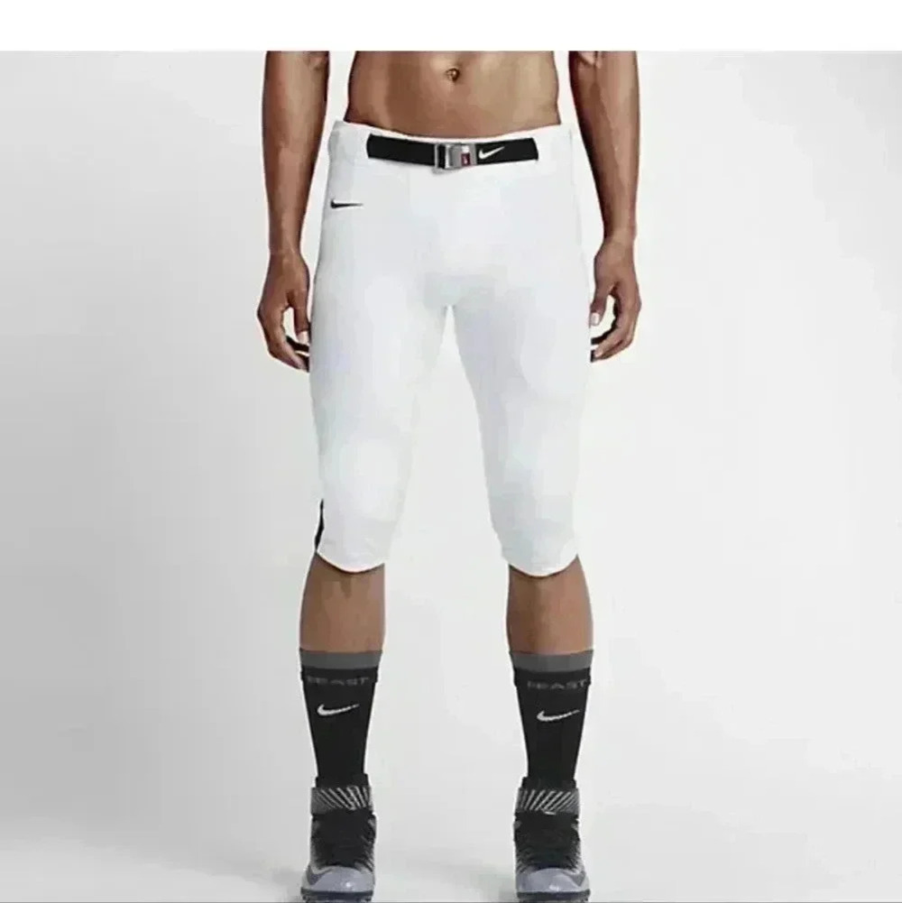 Nike Men's Open Field Football Pants White/Black # 615745/106 NWT Choos… - Picture 2 of 11